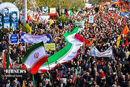 کلیپ| اجتماع بزرگ مردم غیور تهران در راهپیمایی ۲۲ بهمن